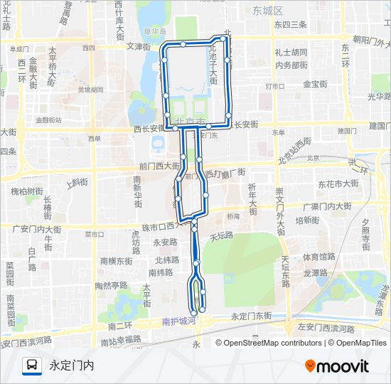 公交观光1路的线路图