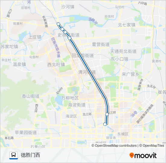 345区间 Bus Line Map