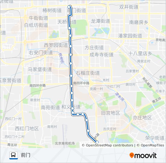 北京公交1路线图图片