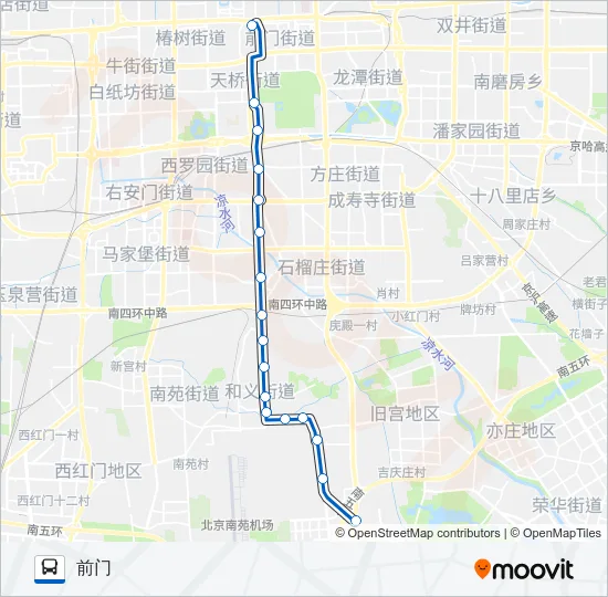 快速公交1线 Bus Line Map