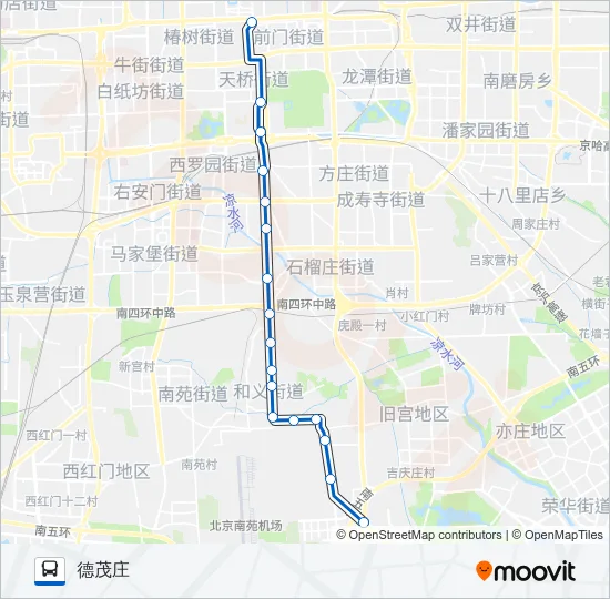快速公交1线 Bus Line Map