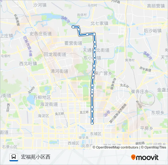 快速公交3线 Bus Line Map