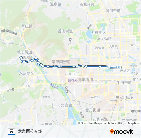 快速公交4线 Bus Line Map