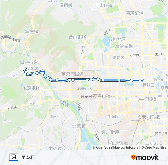快速公交4线 Bus Line Map