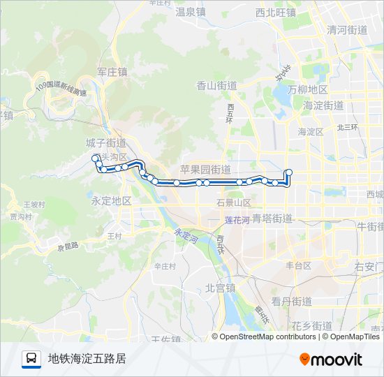 快速公交4线支 bus Line Map