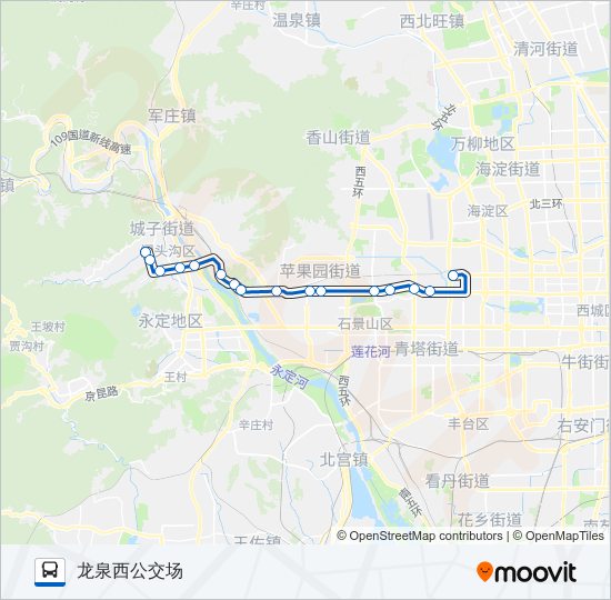 快速公交4线支 bus Line Map