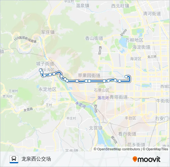 快速公交4线支 Bus Line Map