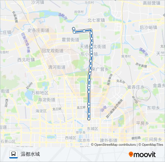 公交快速公交3区间路的线路图