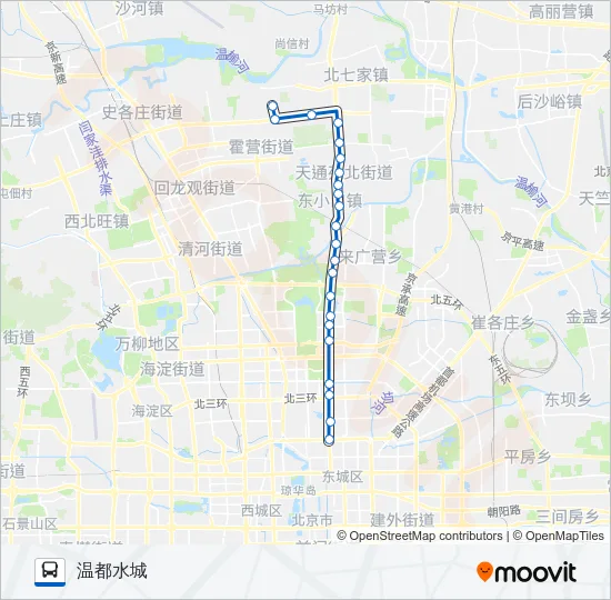 公交快速公交3区间路的线路图