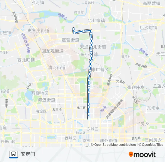 公交快速公交3区间路的线路图