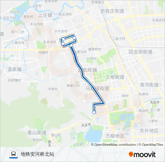 公交永丰产业基地通勤车路的线路图