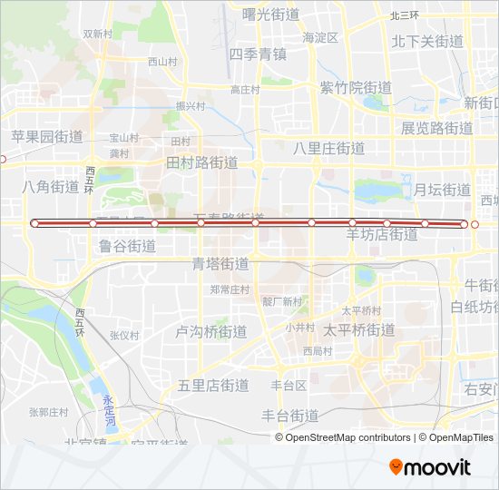 1 Metro Line Map