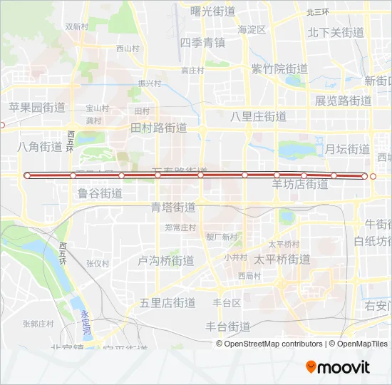 1 Metro Line Map