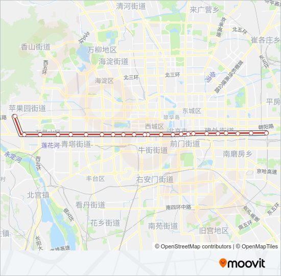 1 Metro Line Map