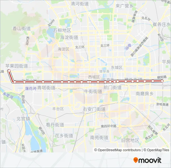 地铁1路的线路图