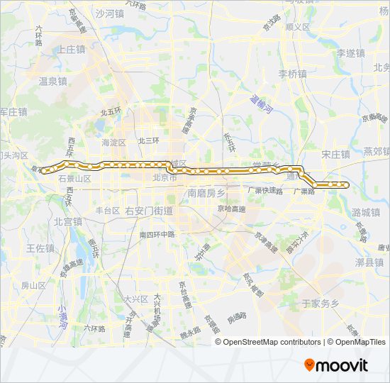 地铁6路的线路图