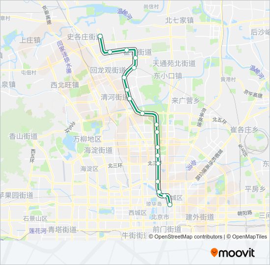 地铁8路的线路图