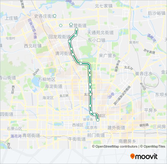 地铁8路的线路图