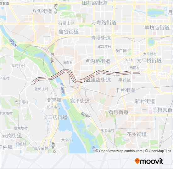 地铁14路的线路图