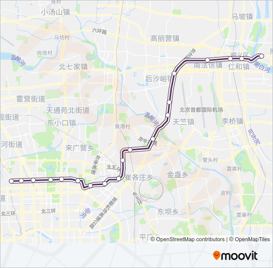 地铁15路的线路图