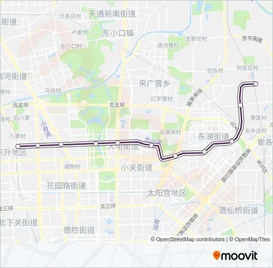地铁15路的线路图