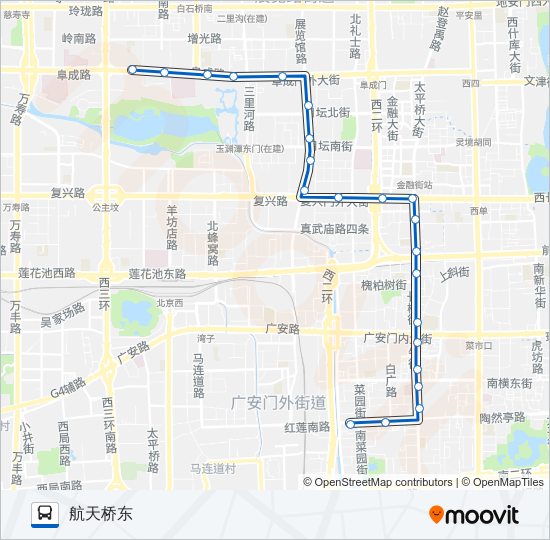 公交10路的线路图