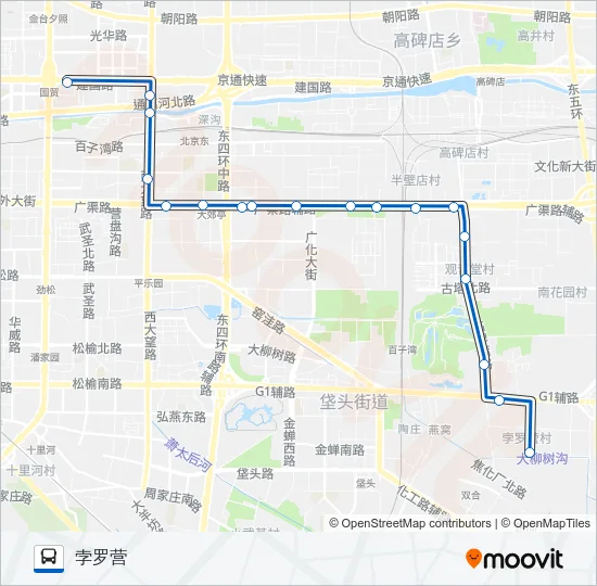 11 Bus Line Map