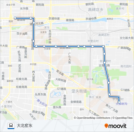 公交11路的线路图