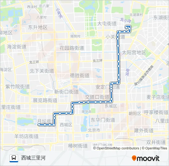13 Bus Line Map