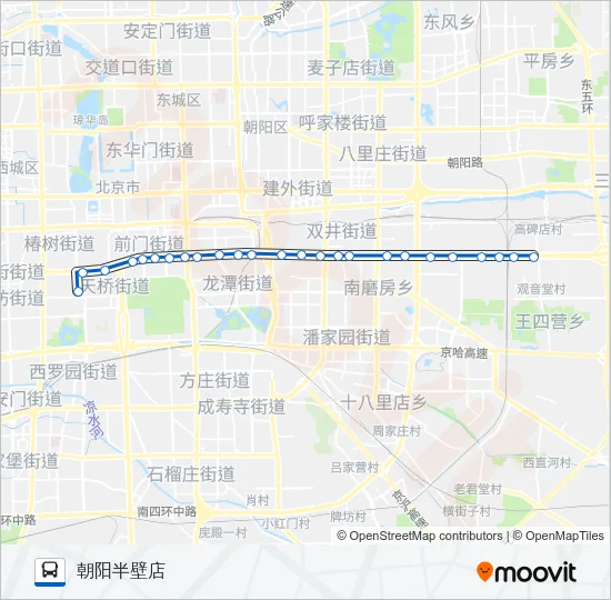 23 Bus Line Map