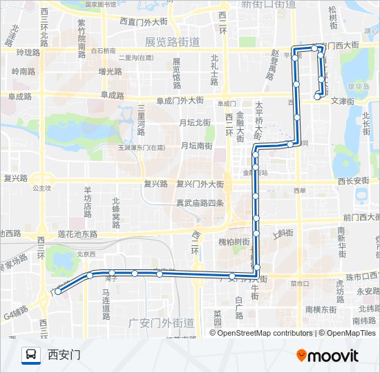 公交38路的线路图