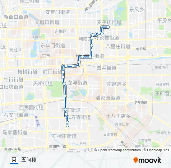 43 Bus Line Map