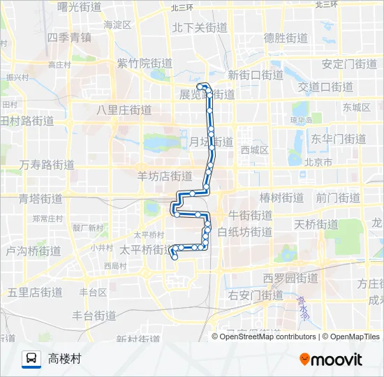 45 Bus Line Map