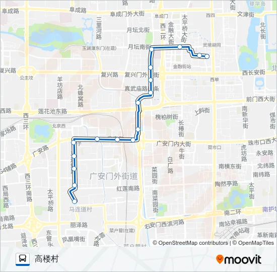 46 Bus Line Map