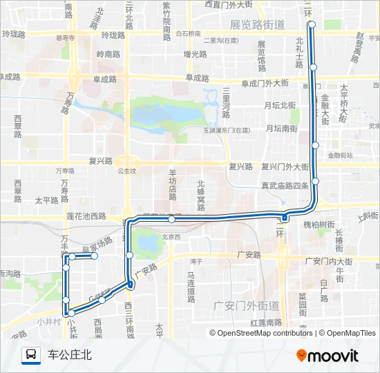50 Bus Line Map