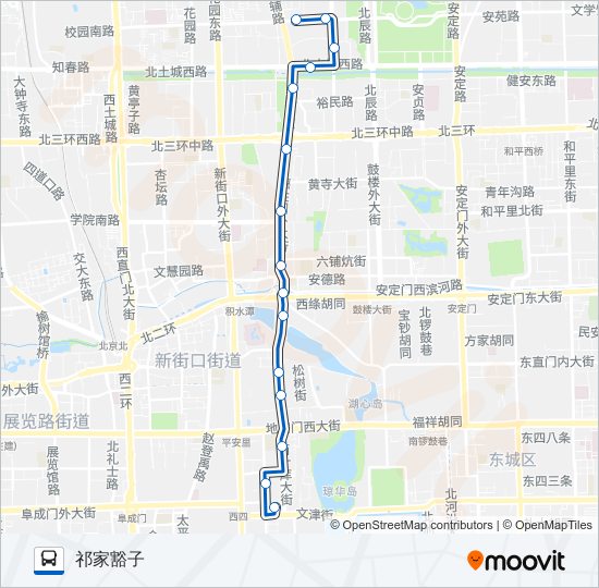 55 bus Line Map