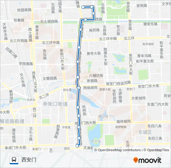 55 Bus Line Map