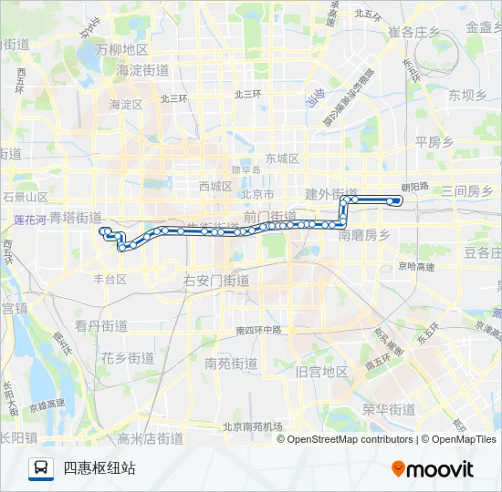 57 Bus Line Map
