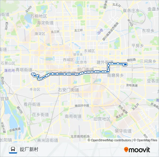 57 Bus Line Map