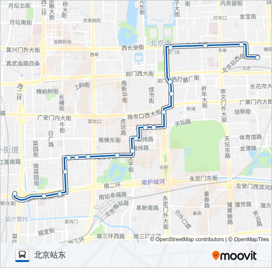 公交59路的线路图