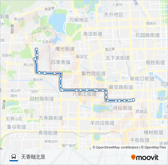 61 Bus Line Map