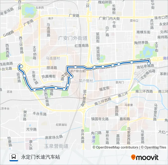 公交63路的线路图