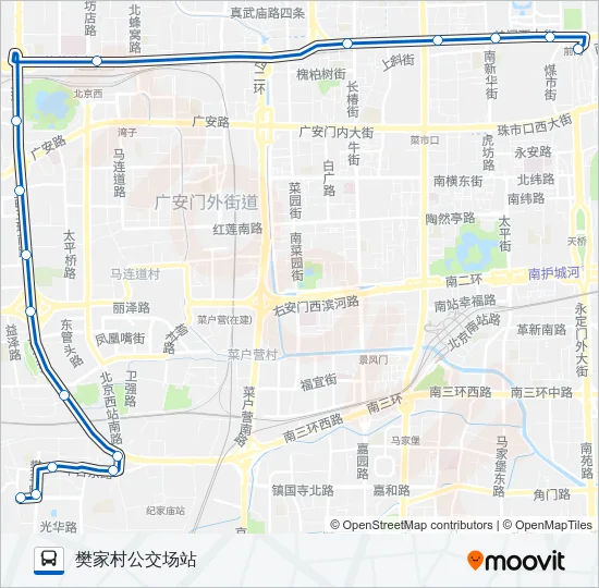 67 Bus Line Map
