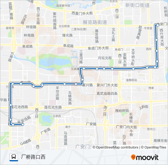 公交68路的线路图