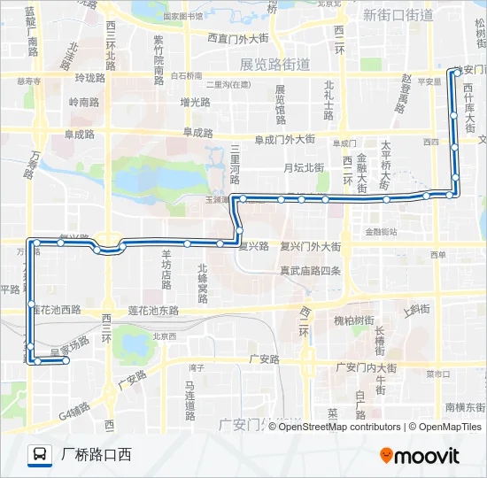 公交68路的线路图