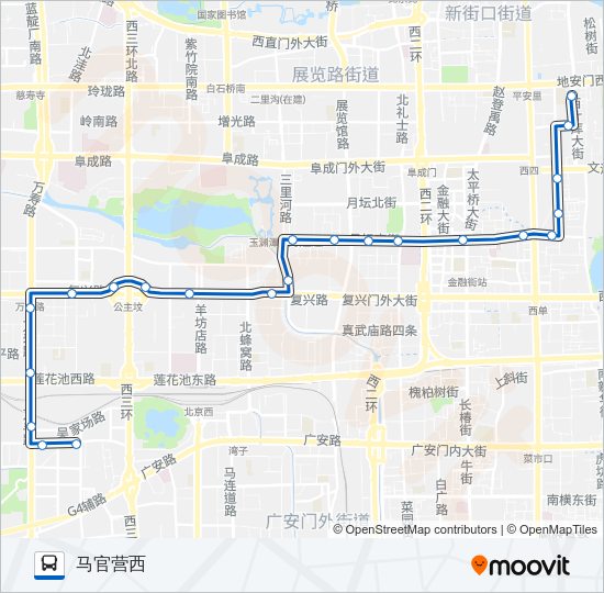 公交68路的线路图