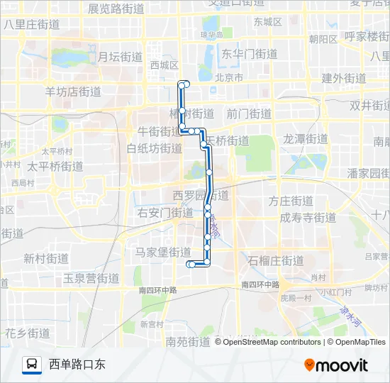 70 Bus Line Map