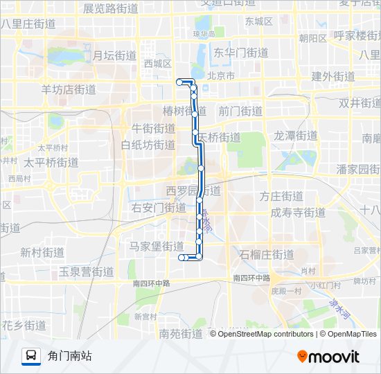 公交70路的线路图