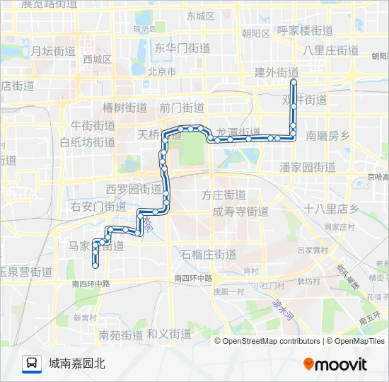 72 Bus Line Map