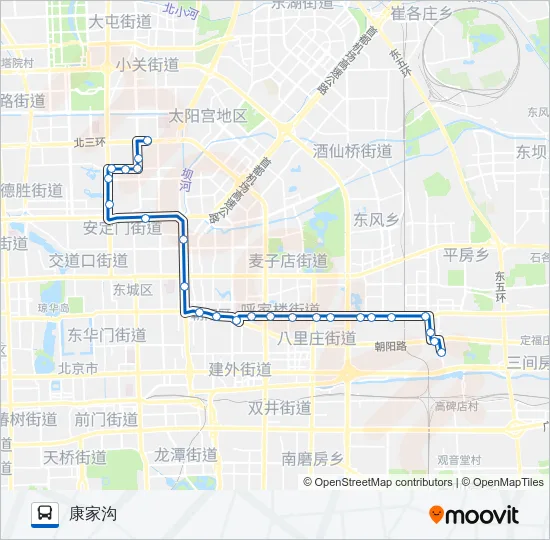 75 Bus Line Map